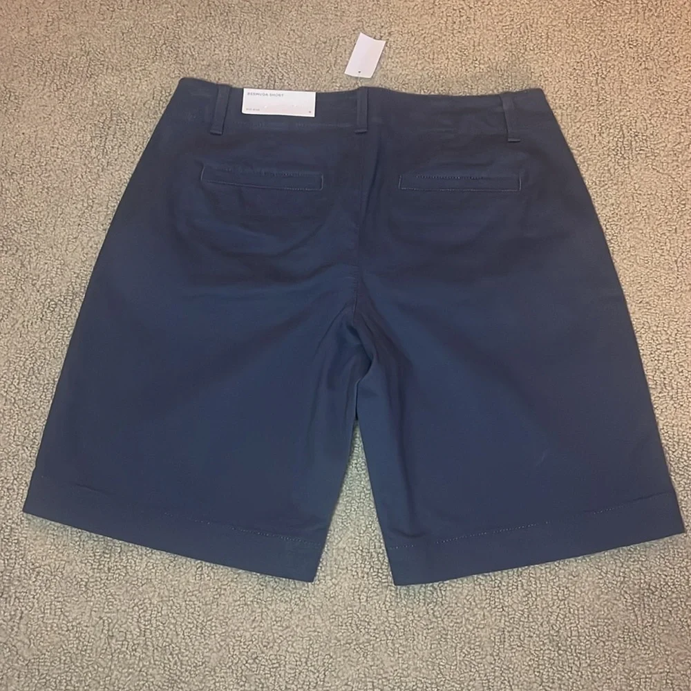 LOFT Outlet Bermuda mid rise shorts dark gray